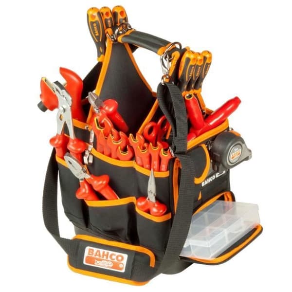 BAHCO Verktygsväska för elektriker 29 x 19 x 42 cm 4750FB3-12