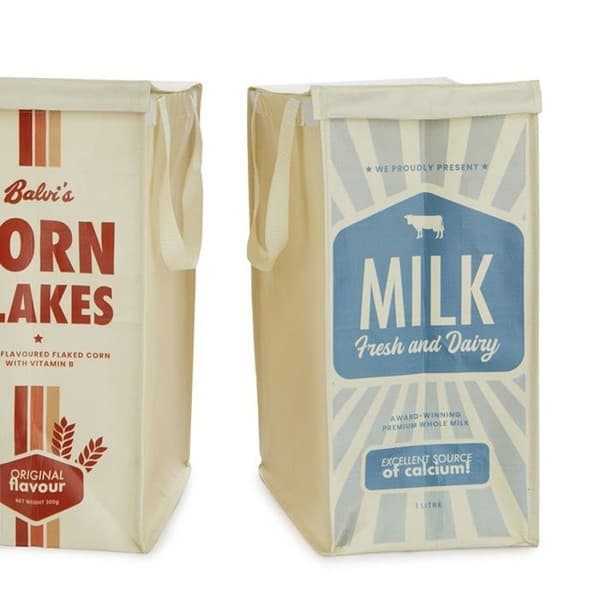 Återanvändbar väska - Balvi - Retro - Flerfärgad - 3 Fack - Återvunnen plast