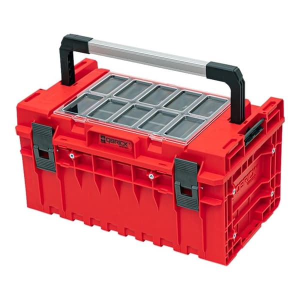 Qbrick System ONE 350 2.0 Expert RED ULTRA HD Anpassad modulär verktygsväska organisatör 585 x 385 x 320 mm 38 l stapelbar