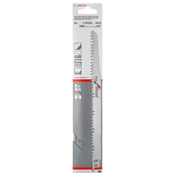 Bosch Professional Sabel Savklinge 5 1 5 31 L Transparent