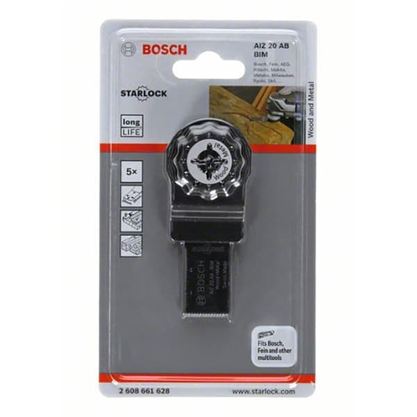 Bosch Professional Træ Og Metal Segmenteret Savklinge Aiz 20 Ab 5 Enheder Søvfarvet