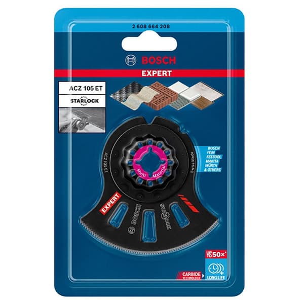 Bosch Professional Segmenteret Savklinge Expert Carbide Segment Multimaterial Acz105et Transparent