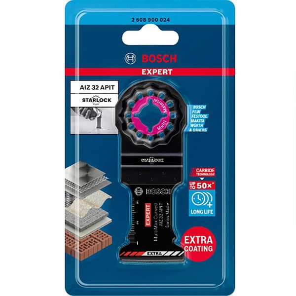 Bosch Professional Segmenteret Savklinge Expert Coated Carbide Plunge Cut Multimaterial Aiz32apit Blå