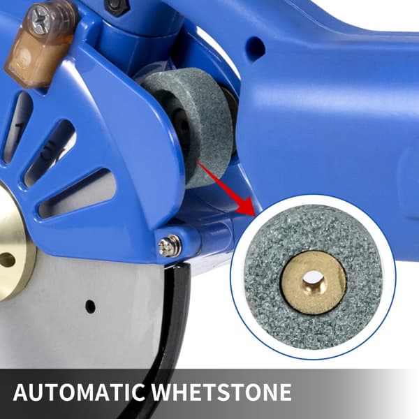 Rotary Stofskærer, Ergonomisk Håndtag, Automatisk Klingeafskærpning,125 mm klinge