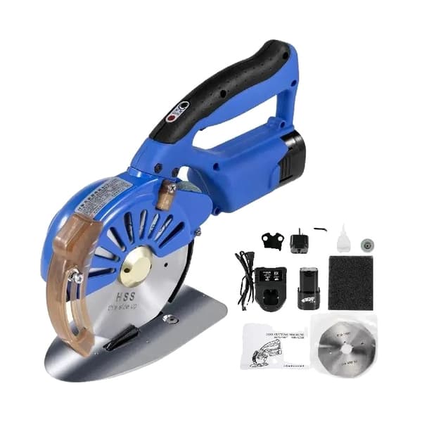 Rotary tygskärare, ergonomiskt handtag, automatisk bladslipning,125 mm blad