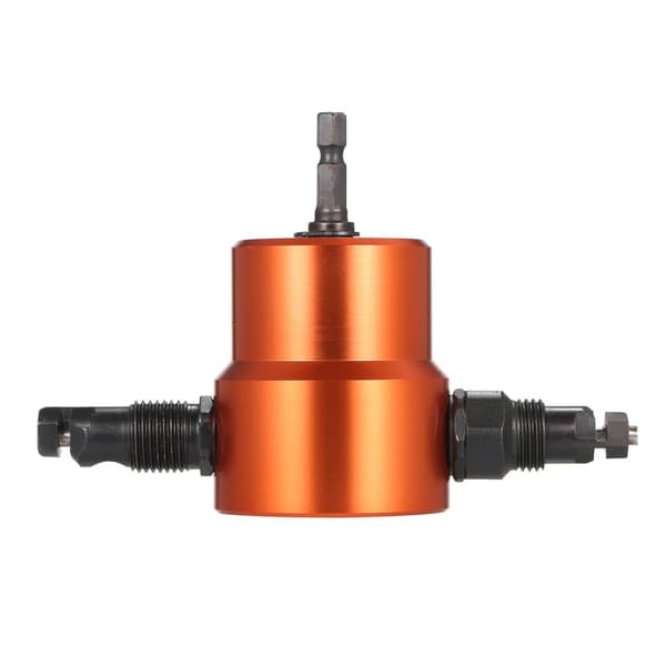 Metallileikkuri porakoneen lisäosa, säädettävä leikkuukulma, korkea nopeus 1500-3000 rpm, monipuolinen metallilevyn leikkaus