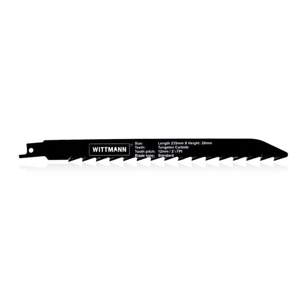 WITTMANN CT 235x20x1,45 bajonetsavklinge 2,5 t/tomme STANDARD med hårdmetal til skæring i murværk og letbeton