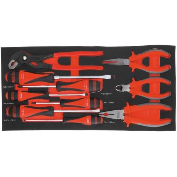KS TOOLS ULTIMATE verktygslåda utrustad - 3 lådor och bricka - 114 st