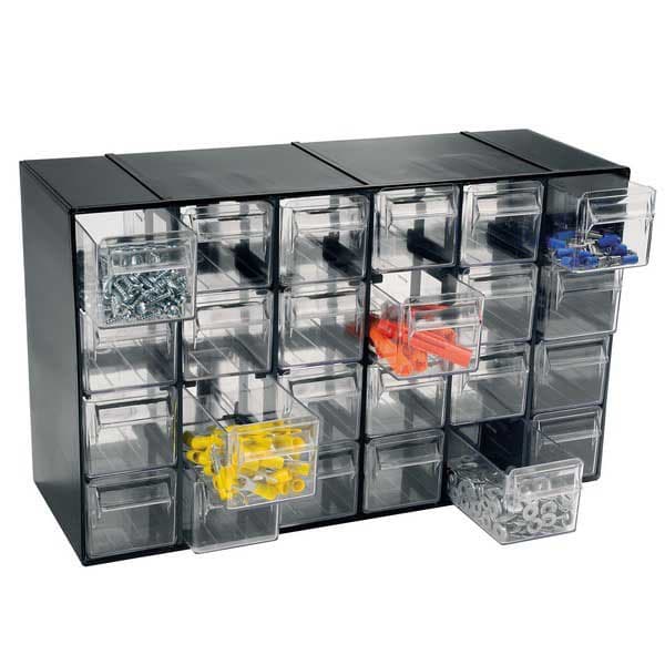 Artplast Kasetit Kanssa 24 37.7x14.2x22.8 Cm 37.7x14.2x22.8 Cm Lipasto Musta