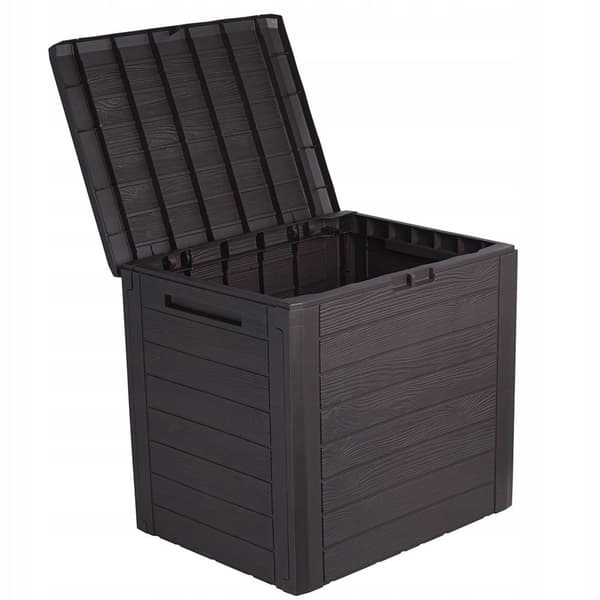 Prosperplast Ulkokäyttöinen Säilytyslaatikko 140l Woodebox Collection 58.5x46x55 Cm Harmaa