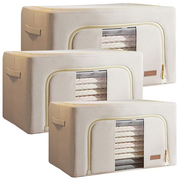 Joybos Opbevaringskasse 190l 3 Enheder Beige