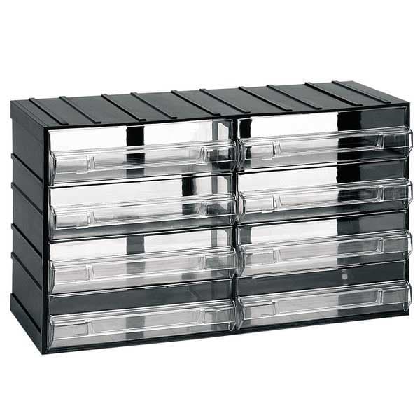 Artplast Kassettere Med 8 38.2x14.8x23 Cm 38.2x14.8x23 Cm Kommode Sort