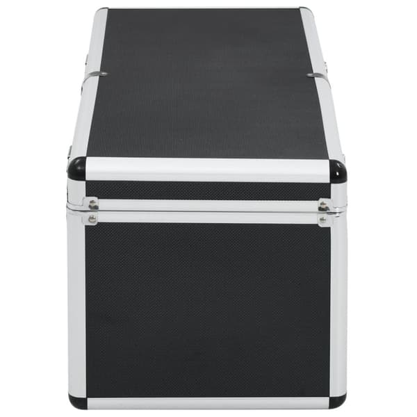 opbevaringskufferter 2 stk. aluminium sort