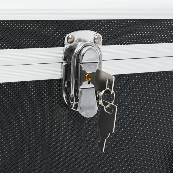 opbevaringskufferter 2 stk. aluminium sort