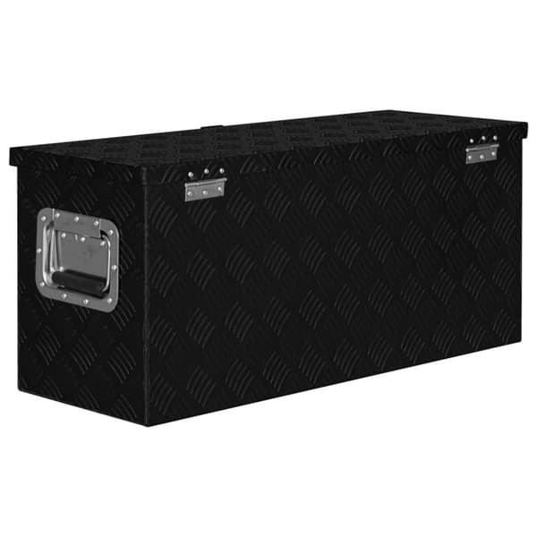 aluminiumskasse 80x30x35 cm sort