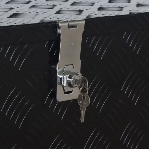 Aluminiumlåda 1085x370x400 mm svart
