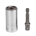 Miniatyrbild 3 av 4: 2x7-19mm ETC-120A Gator Grip universell hylsa - Power borrverktygsadapter @home 2914