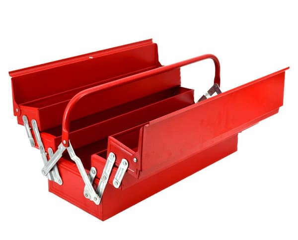 AWTOOLS METAL VÆRKTØJSKASSE 5 stk. 530x200x200 mm