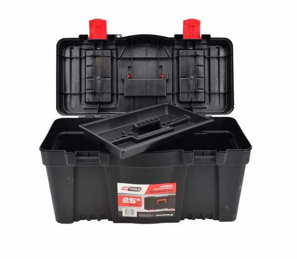 AWTOOLS VÆRKTØJSKASSE 25" MED ORGANISATOR 60x28x32cm