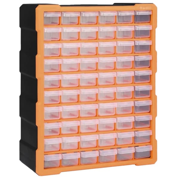 vidaXL skuffereol med 60 skuffer 38x16x47,5 cm -  Værktøjskasser