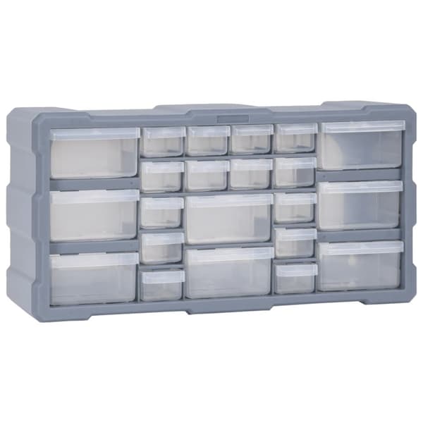 vidaXL skuffereol med 22 skuffer 49x16x25,5 cm -  Værktøjskasser