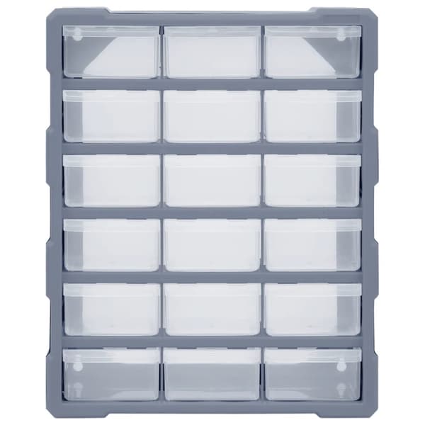 vidaXL skuffereol med 18 skuffer 38x16x47 cm -  Værktøjskasser