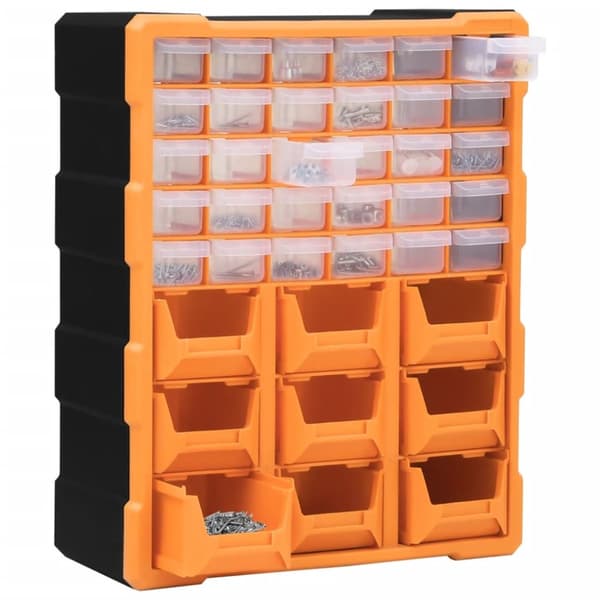 vidaXL skuffereol med 39 skuffer 38x16x47 cm - Værktøjskasser