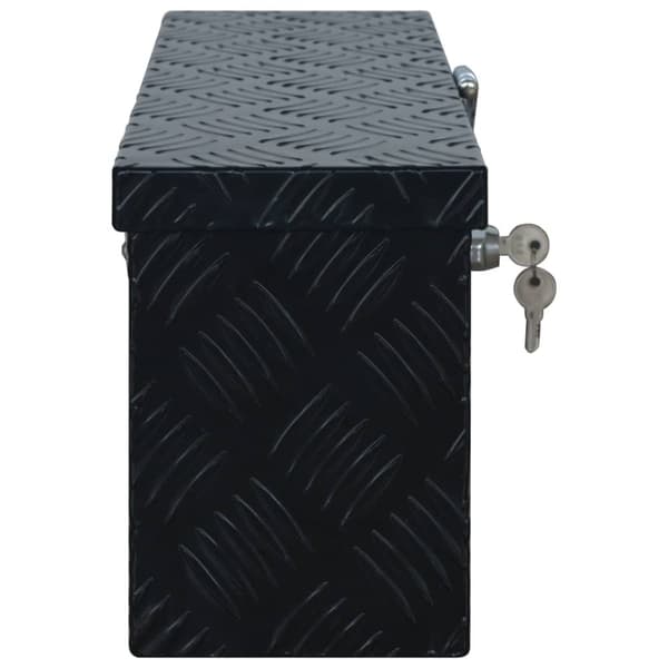 vidaXL aluminiumskasse 485 x 140 x 200 mm sort -  Værktøjskasser