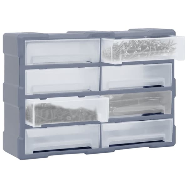 vidaXL skuffereol med 8 store skuffer 52x16x37 cm -  Værktøjskasser