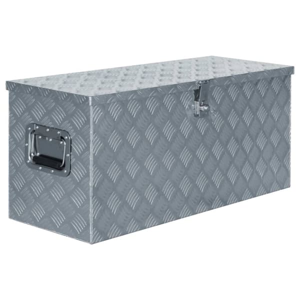 vidaXL Alumiinilaatikko 90,5x35x40 cm hopea -  Työkalulaatikot