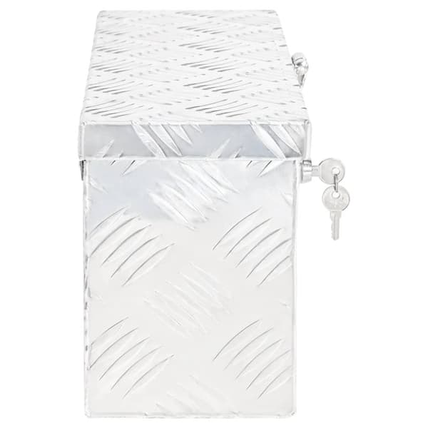 vidaXL opbevaringskasse 50x15x20,5 cm aluminium sølvfarvet -  Værktøjskasser