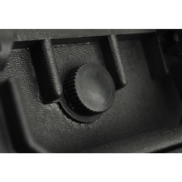 The Living Store hard-case transporttaske med skum 35 L sort -  Værktøjskasser