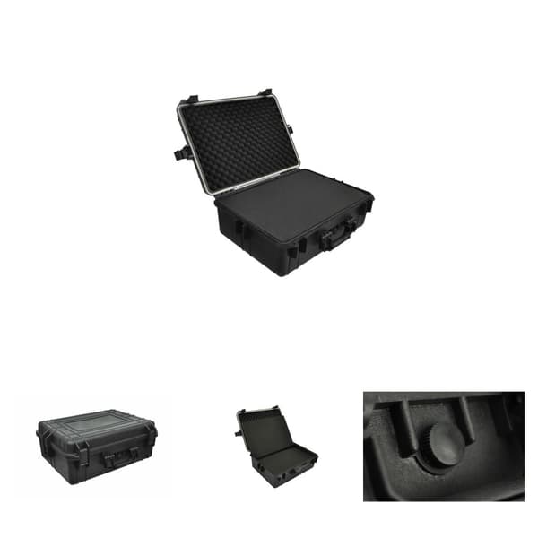 The Living Store hard-case transporttaske med skum 35 L sort -  Værktøjskasser