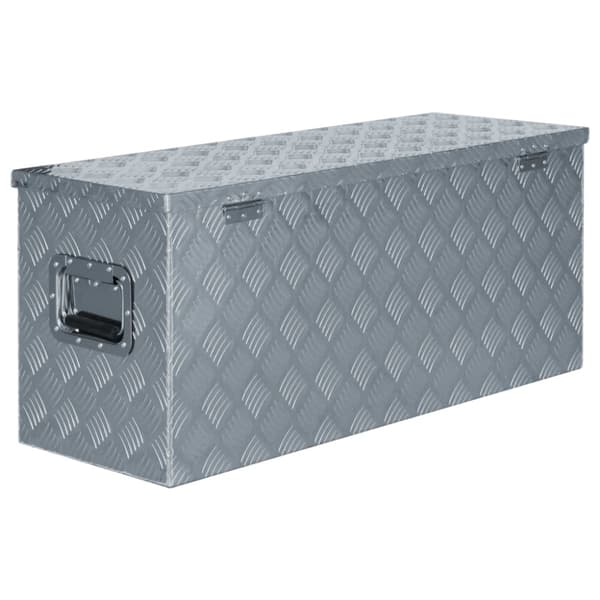 Værktøjskasser - Living aluminiumskasse 90,5 x 35 x 40 cm sølvfarvet