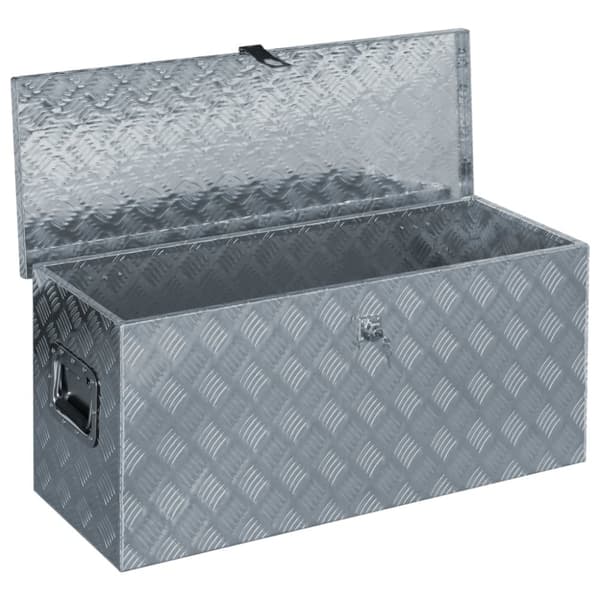Værktøjskasser - Living aluminiumskasse 90,5 x 35 x 40 cm sølvfarvet