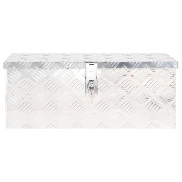 Opbevaringskasse 60x23,5x23 cm aluminium sølvfarvet - Opbevaringskasse - Opbevaringskasser - Home & Living