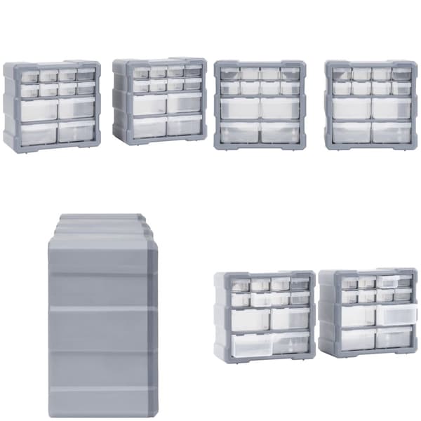 Skuffereoler med 12 skuffer 2 stk. 26,5x16x26 cm - Skuffereol - Skuffereoler - Home & Living