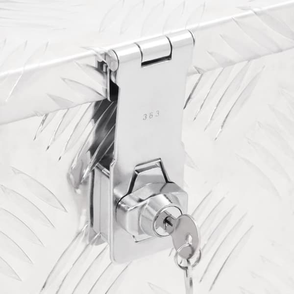 Opbevaringskasse 50x15x20,5 cm aluminium sølvfarvet - Opbevaringskasse - Opbevaringskasser - Home & Living