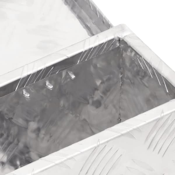 Opbevaringskasse 50x15x20,5 cm aluminium sølvfarvet - Opbevaringskasse - Opbevaringskasser - Home & Living