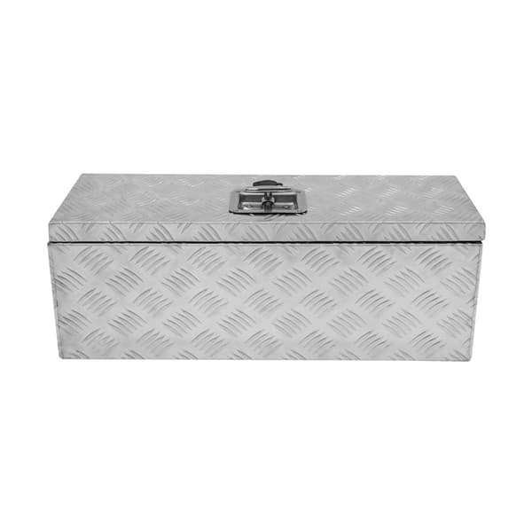 Lockable Aluminum Tool Box 2 Keys Trailer Truck Van Storage Cabinet Sturdy Sealing Strip Waterproof 2 Gas Springs Carry Bag 35L Small – 102L Large