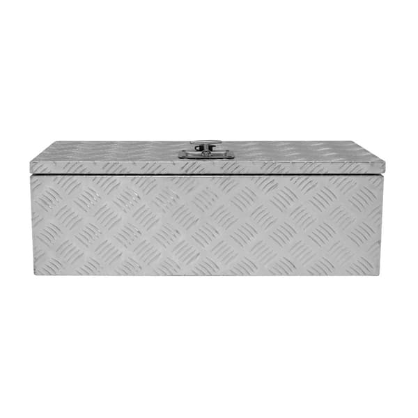 Lockable Aluminum Tool Box 2 Keys Trailer Truck Van Storage Cabinet Sturdy Sealing Strip Waterproof 2 Gas Springs Carry Bag 35L Small – 102L Large