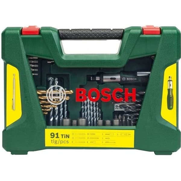 Tillbehörssats för borrning och skruvning av V-Line (91 st) - BOSCH