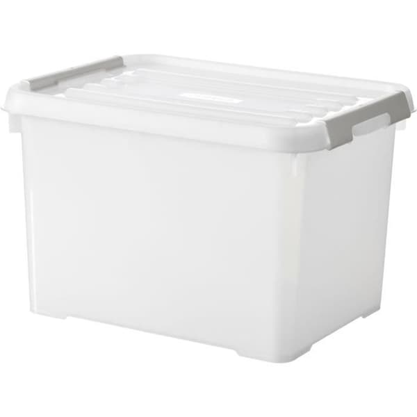 CURVER | HANDY PLUS 20L KLOSER VIT - 100% ÅTERVUNNEN, Förvaring, Mjölkig, 40 x 29 x 26 cm