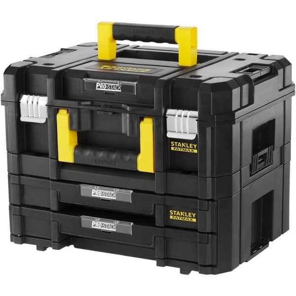 Case kit - STANLEY - Tstak-Fatmax - 21,5L - 2 modulära lådor - Max belastning 30 kg