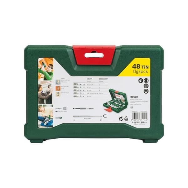 Box med 48 delar Bosch 2607017314 V-Line Borr-/drivverktyg