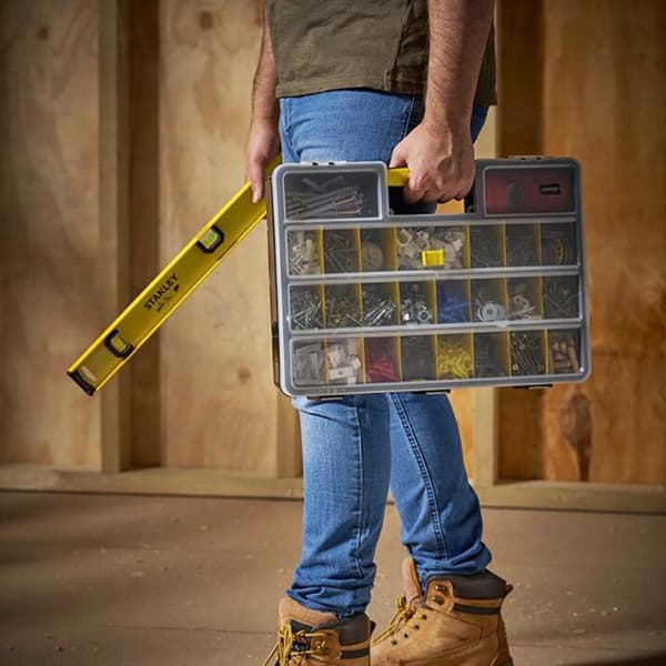 Verktygsförvaringslåda - Stanley - 1-92-762 - 25 fack - Plast - 46x8 cm
