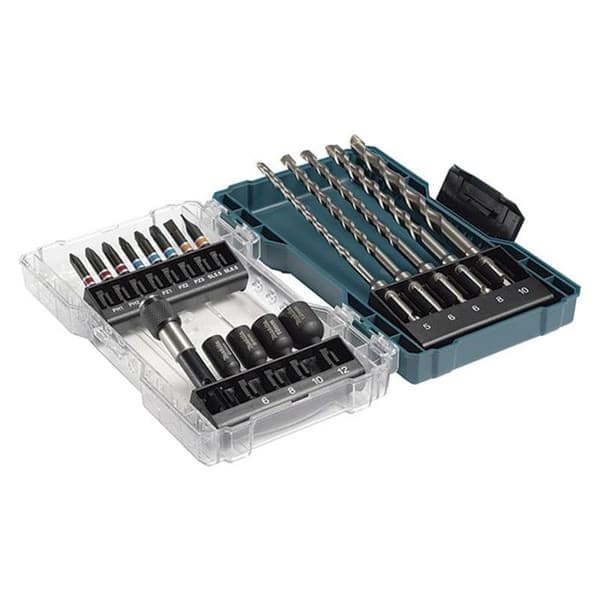 Coffret med SDS-PLUS-bitar och borr - MAKITA - E-07026 - 18 delar - Murverk - Hög kvalitet