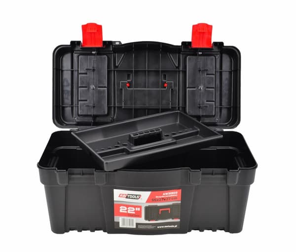 AWTOOLS VÆRKTØJSKASSE 22" MED ORGANISATOR 55x27x27cm