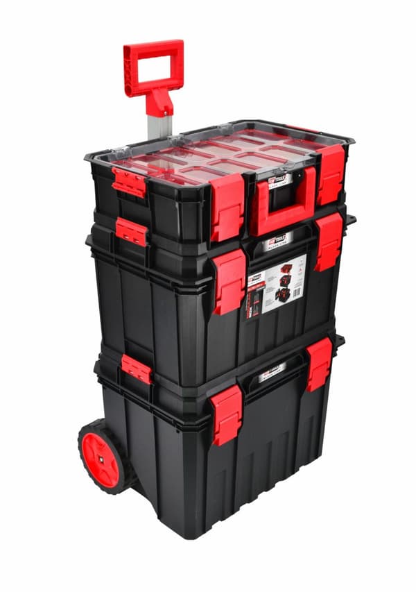 AWTOOLS MODULAR VÆRKTØJSKASSE MODULÆSKE KASSE SÆT 4I1 530x355x825mm