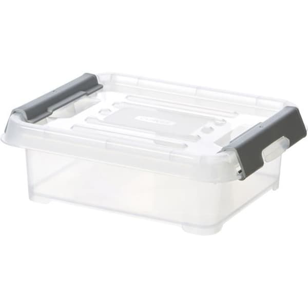 KURVER | HANDY PLUS 1,2L GRÅ CLIPS, Förvaring, Transparent, 21,5 x 17 x 7,1 cm